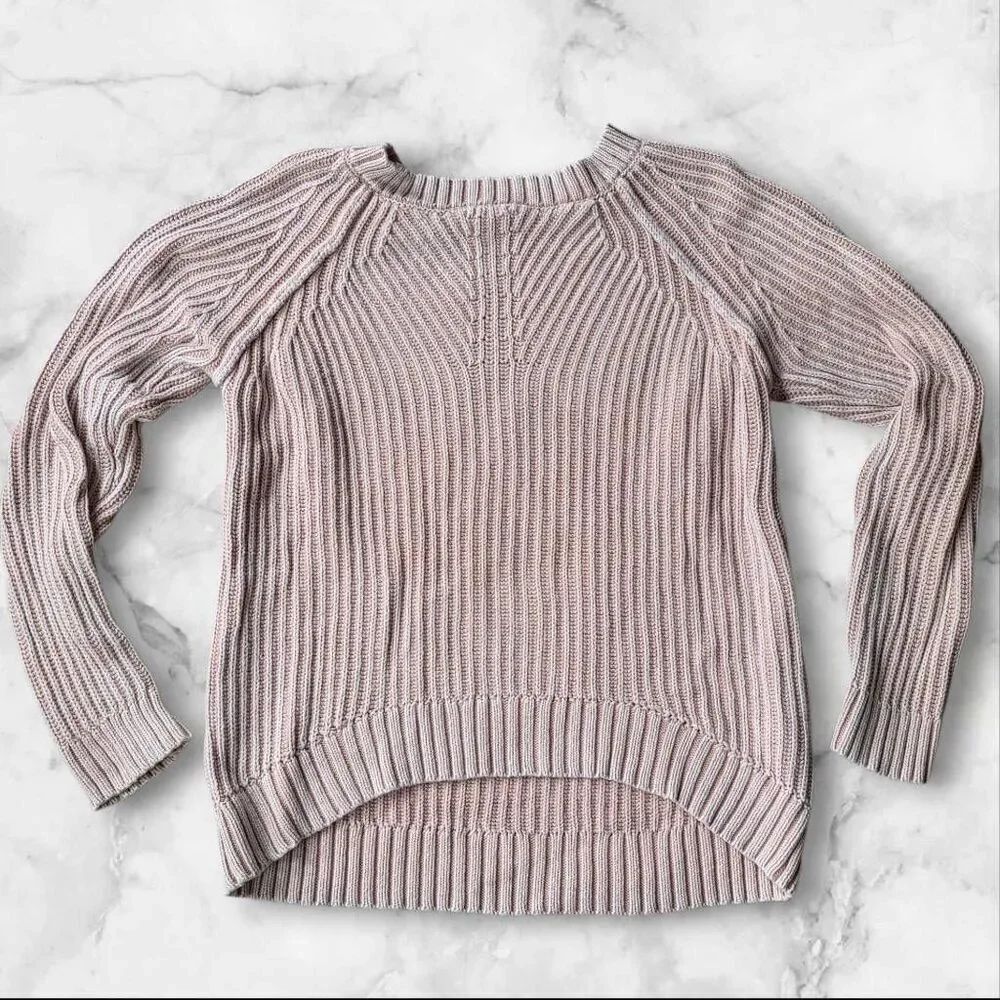 Tribal Jeans Pink Cableknit Sweater Size Small